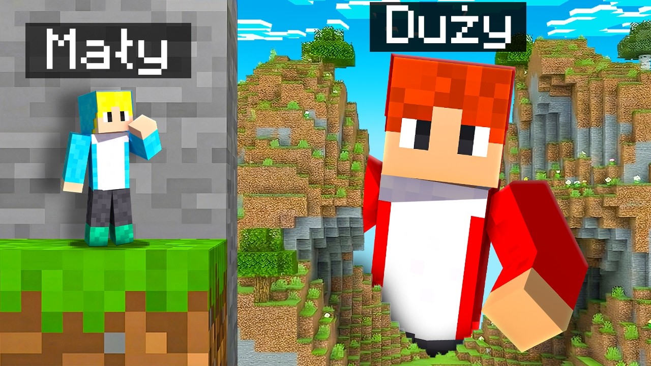 CHOWANY MAŁY VS DUŻY w MINECRAFT!