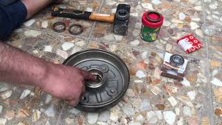 تبديل البولبرنات الخلفيه/المحامل الخلفيه/replacement the bearings rear