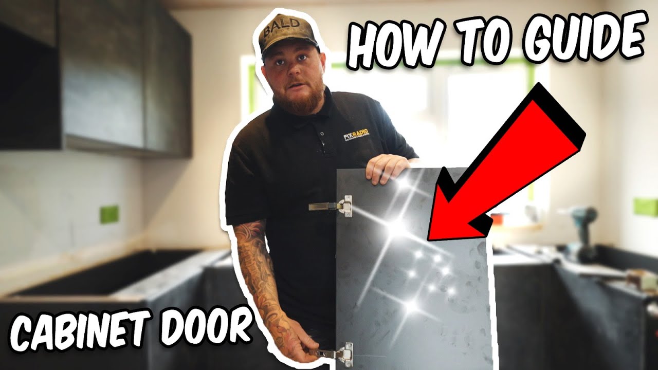 How to install a kitchen door hinge