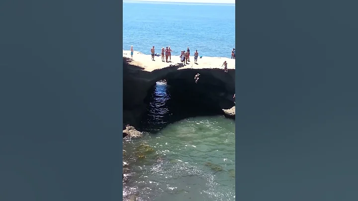 Cliff jumping