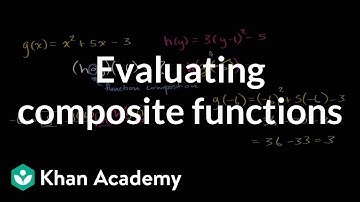 Samengestelde functies evalueren | Wiskunde III | Wiskunde voor de middelbare school | Khan Academy