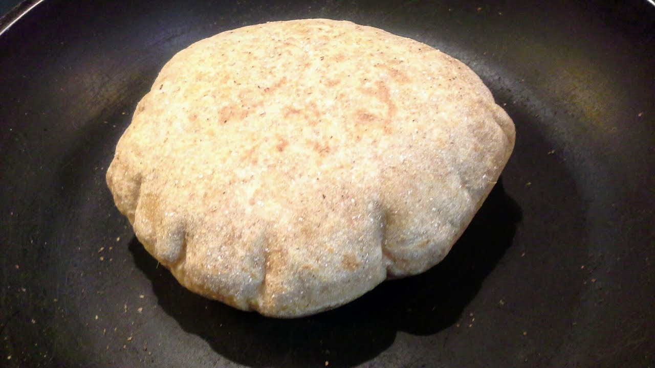 خبز البيتا العربي بدقيق القمح الكامل صحي 100%😉pain Pita