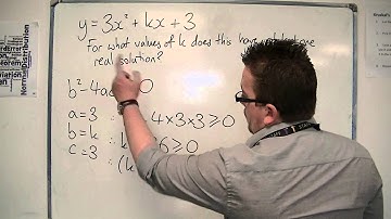 AQA Core 1 4.05a An Example of a Discriminant Quadratic Inequality