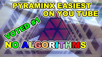 EASIEST BEST WAY HOW TO SOLVE THE PYRAMINX NO Algorithms beginners method