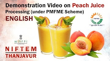 Demonstration Video on Peach Juice Processing (under PMFME Scheme) - ENGLISH