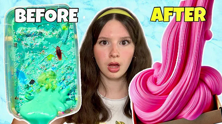 Fixing My Most CURSED SLIMES! 😱😳🤨 *DIY Slime Makeover Challenge*
