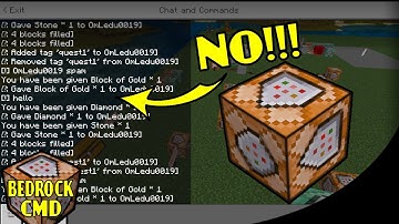 Turn Off the Text from Command Blocks | Minecraft Bedrock Command Block Tutorial | MCPE XBOX PS