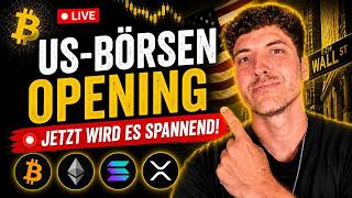 🔴 Bitcoin & Krypto Live Trading: US Börsenstart - Das passiert JETZT! 🚨