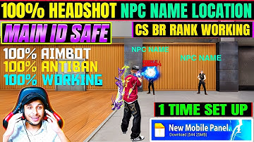 Drag Headshot + Npc Name File OB49 Update Config File Free Fire Headshot Config File OB49 Update