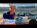 Blippi drives for NASCAR! | Blippi - Full Episodes | Learning Videos with Blippi
