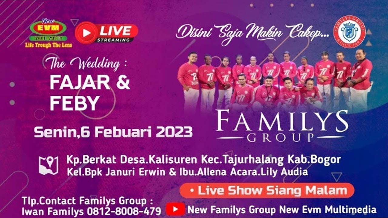 LIVE STREAMING NEW FAMILYS GROUP - Senin 6 February 2023