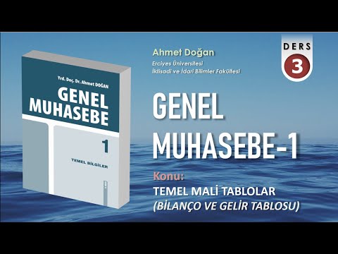 GENEL MUHASEBE -1 / Bilanço ve Gelir Tablosu