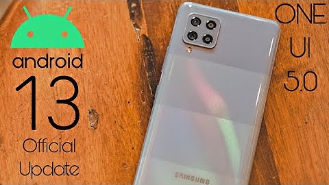 Samsung Galaxy A42 Android 13 ONE UI 5.0 Update