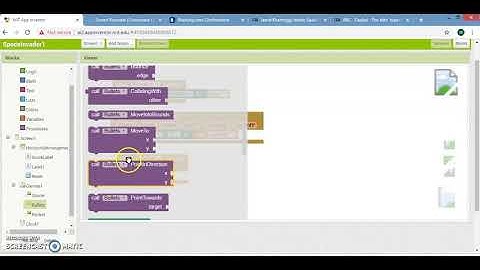 Space Invaders Block Instruction App Inventor
