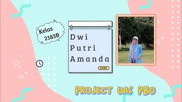 Video Project UAS Pemrograman Berorientasi Object