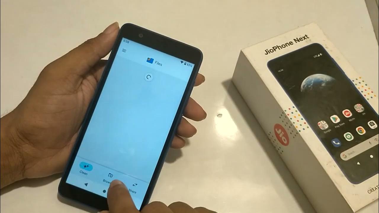 Jio phone next How to clean RAM and storage YouTube