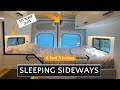 HOW TO SLEEP SIDEWAYS IN A VAN WITHOUT FLARES | DIY BUMPOUTS