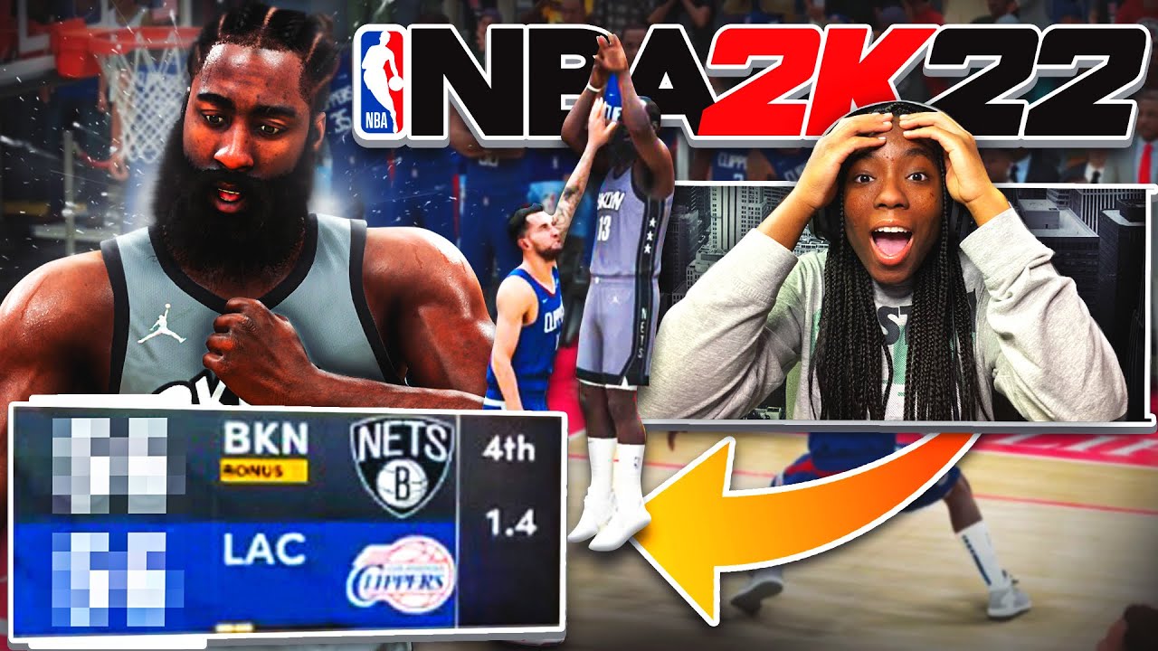 INSANE BUZZER BEATER WITH 1.4 SECONDS LEFT! NBA 2K22 PLAYNOW ONLINE!