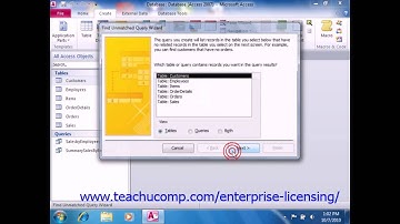 Microsoft Office Access Tutorial 2010 Advanced Query Types Lesson 9.7 Employee Group Training