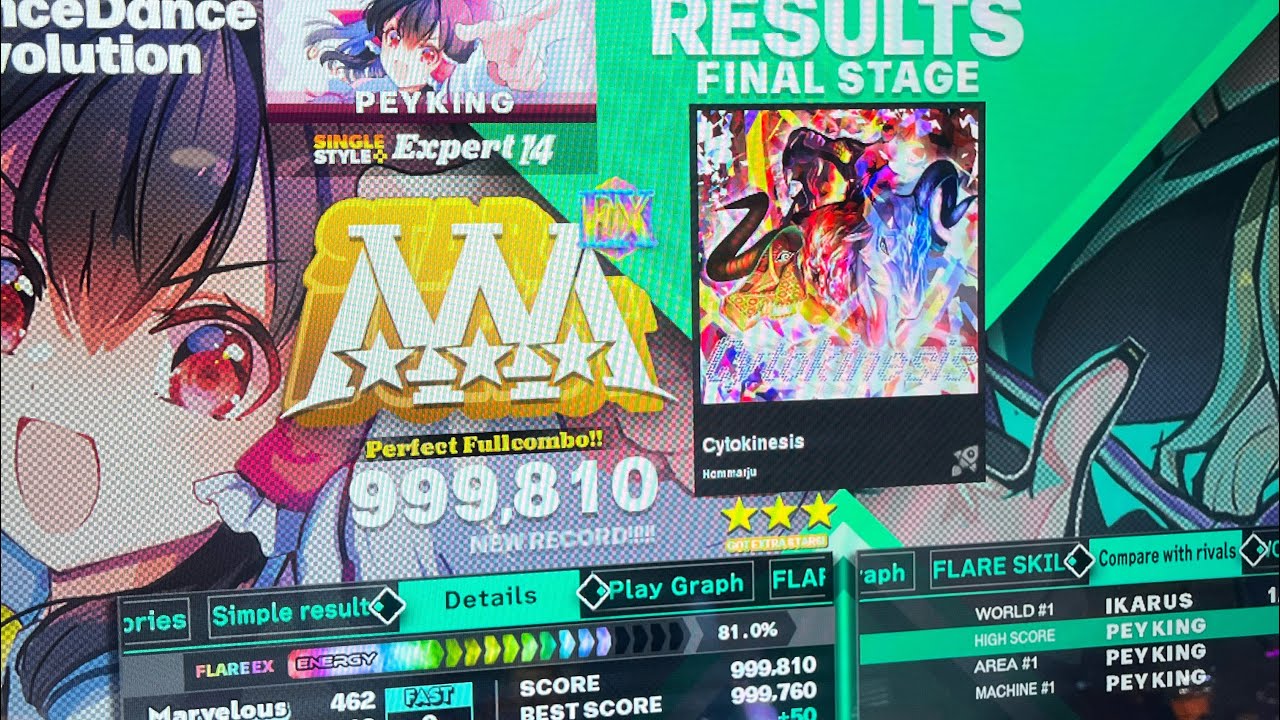 (DDR World) Cytokinesis (ESP-14) 999,810 Upscore!!! 