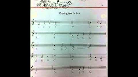 Morning Has Broken NAPS P6 Recorder Practice