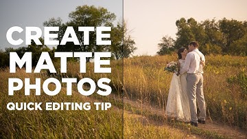 Matte Look In Lightroom - Easy Pro Edit