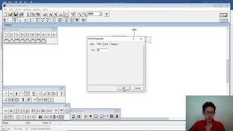 Rangkaian Encoder 2 to 1 menggunakan software EWB
