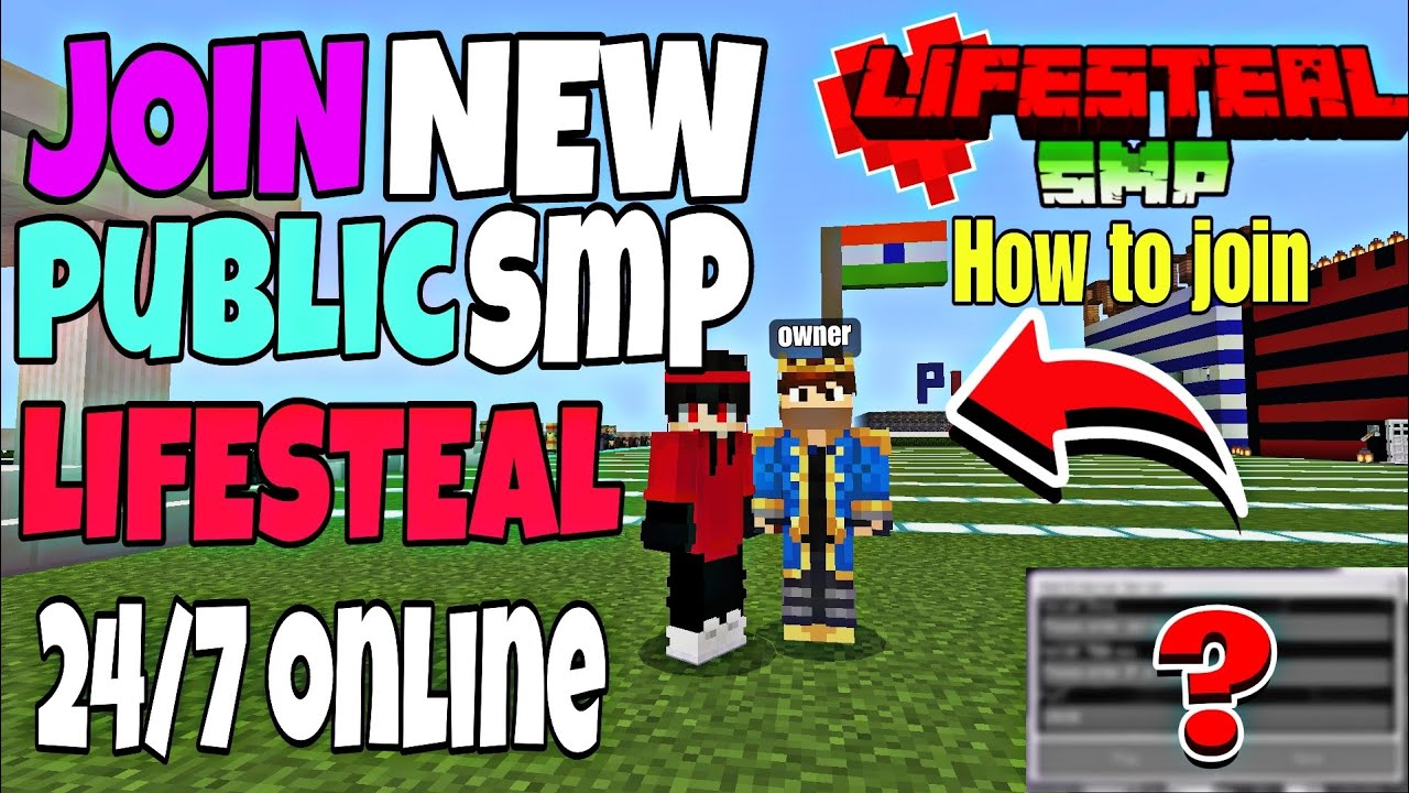LIFESTEAL public smp ip + port free join java + pe 1.19+ join