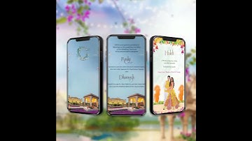Digital Wedding Invitation Video | Online Animated Video Invitation Maker | AI- 1392