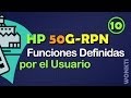 RPN - HP 50G: 10 -  Funciones definidas por usuario