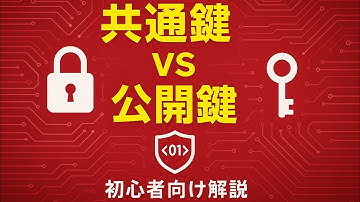 【共通鍵 vs 公開鍵】共通鍵暗号方式と公開鍵暗号方式の違いを初心者向けに解説！