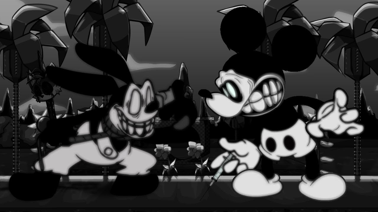 【FNF】Too Slow Rerun but Oswald and Mickey Mouse sings it