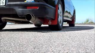 エアトレック ターボR TRUST PEⅡ マフラー音