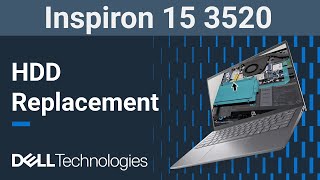 Inspiron 15 3520 | How to replace the hard disk drive ( HDD )