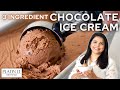 Easy homemade chocolate ice cream  3 ingredient ice cream recipe
