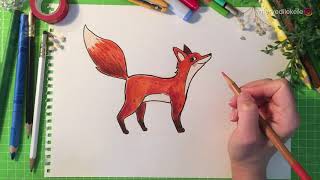 Tilki Çizimi / How to Draw a Fox