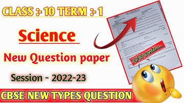Class 10 Science Question Paper | TERM :- 1| Session 2022-23| Half yearly question Paper Latest|