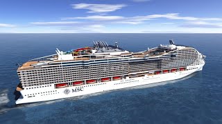 Visit ship World Europa MSC. WOW New cruise ship.