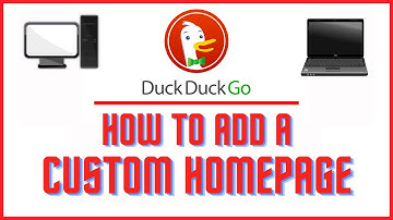 How To Customize The Homepage On The  DuckDuckGo Web Browser | PC Tutorial