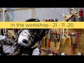 In the workshop - puppet carving - 21 -11 - 20