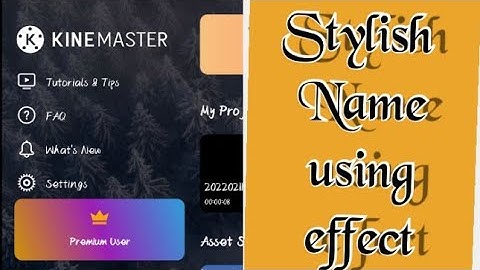 how to make stylish name effect intro , name reveal animation intro in kinemaster. //  AKS TV