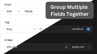Filament Clusters: Package to Group Inputs Visually
