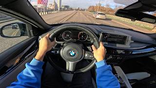 2016 BMW X6 M50D F16 3.0 turbo AT 381 HP | POV Test Drive Review screenshot 4