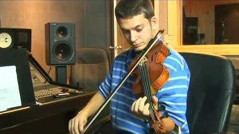 Playing Violin Scales in D Minor