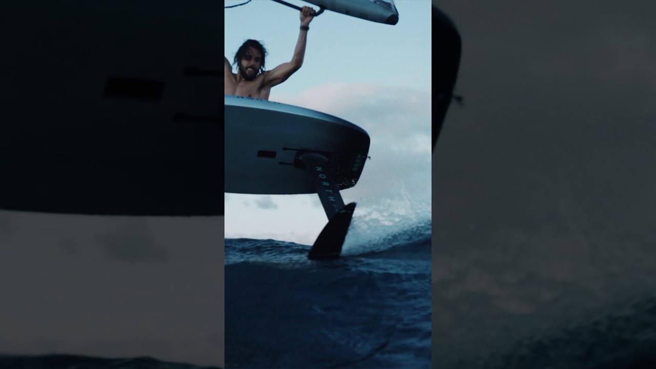 There is only one North  #2023 #foil #mystic #northfoils #tarifa #wingfoiling #beach
