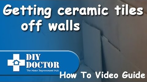 Removing ceramic tiles from masonry or plasterboard walls