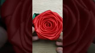 هاتي شريط ستان وتعالي اعملي احلى ورده بلدي 🌹 sattin ribbon flower