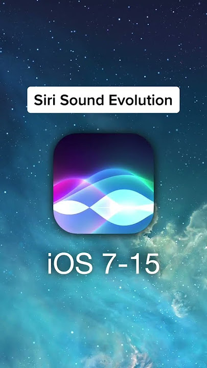 Siri Sound Evolution 🙃 #shorts