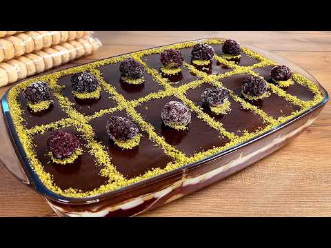 An easy cake in minutes! A new no-bake French berry recipe!
