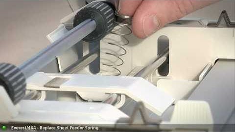 Everest/4X4 PRO V3 - Replace sheet feeder spring